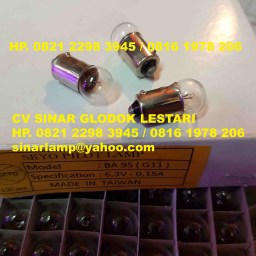 Lampu Indicator Pilot Lamp 6.3V 0.15A Skyo